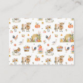 So Thankful for You | Baby Shower Diaper Raffle Informatiekaartje (Achterkant)