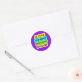 SO_THIS_IS_HOW_BEING_GRADUATED_VOELT LICHT Paarse Ronde Sticker (Envelop)