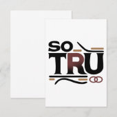 SO TRU Response-Kaart RSVP Kaartje (Voorkant / Achterkant)