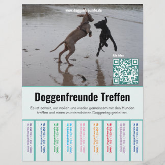 So verkaufen Sie Dane Welpen farbigen Flyer