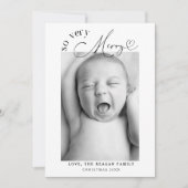 So Very Merry Christmas White Birth  Aankondiging (Voorkant)
