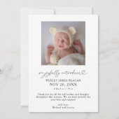 So Very Merry Christmas White Birth  Aankondiging (Achterkant)