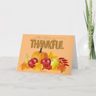 So very thankful Greeting Card Feestdagen Kaart