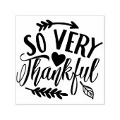 So Very Thankful Typography  Zelfinktende Stempel (Design)