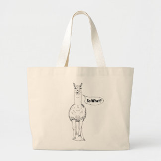 "So What?" Llama Toto Bag Grote Tote Bag