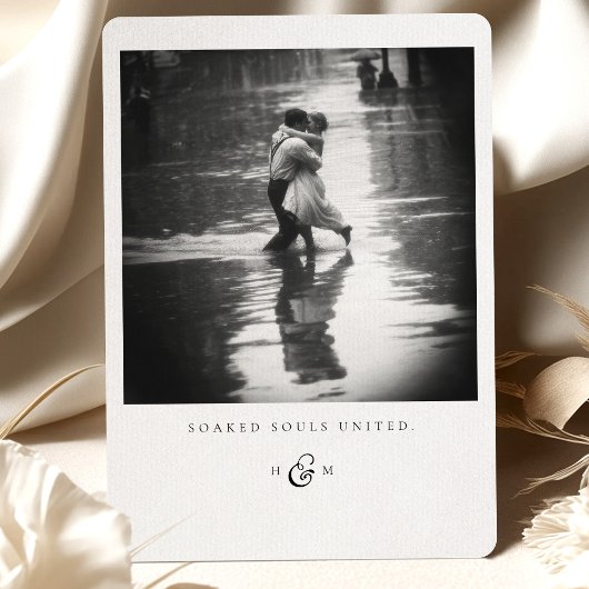 "Soaked Souls United" Foto Dank je wel kaart