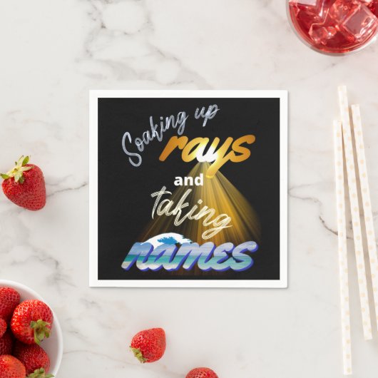 Soaking Up Rays and Taking Names Summertime Servet (Insitu)