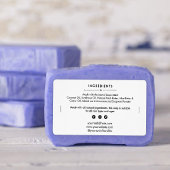 Soap Bar Ingrediënten Lijst Productlabel Sticker