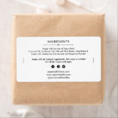 Soap Bar Ingrediënten Lijst Productlabel Sticker (Insitu)