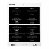 Soap Bar Ingrediënten Lijst Productlabel Sticker (Full Sheet)