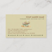 Soap Bath tub green bubble Visitekaartje (Achterkant)