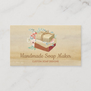Soap Bath Tub Organic Botanic Visitekaartje