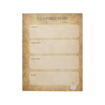 SOAP Bijbelstudienotitieblok