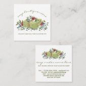 Soap Boutique Green traditioneel Vierkante Visitekaartje (Voorkant / Achterkant)