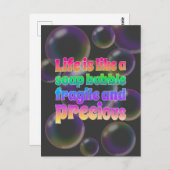 Soap Bubble | broos en kostbaar Briefkaart (Voorkant / Achterkant)