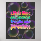 Soap Bubble | broos en kostbaar Poster (Voorkant)