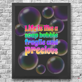 Soap Bubble | broos en kostbaar Poster