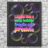 Soap Bubble | broos en kostbaar Poster