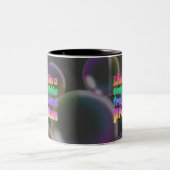 Soap Bubble | broos en kostbaar Tweekleurige Koffiemok (Center)