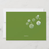 Soap Bubble Party Kaart (Achterkant)