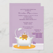 Soap Bubbles Baby shower Uitnodiging (Voorkant / Achterkant)