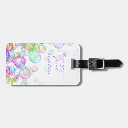 Soap Bubbles Bagagelabel (Voorkant horizontaal)