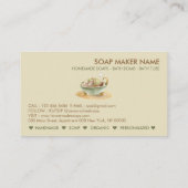 Soap bubbles Bathtub spa salon Visitekaartje (Achterkant)