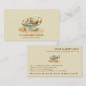 Soap bubbles Bathtub spa salon Visitekaartje (Voorkant / Achterkant)