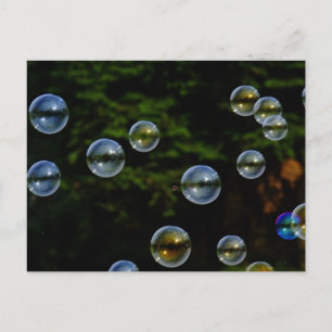 SOAP BUBBLES BLACK ACHTERGROND BUBBLY FOTOGRAPHY D BRIEFKAART