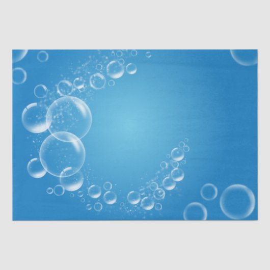 Soap Bubbles Blue 13 deklappapier Tissuepapier (Voorkant)