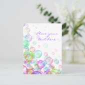 Soap Bubbles Briefkaart (Staand voorkant)