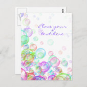 Soap Bubbles Briefkaart (Voorkant / Achterkant)
