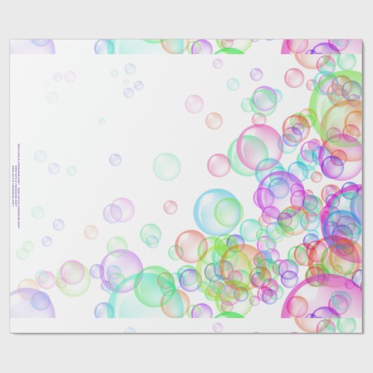 Soap Bubbles Cadeaupapier (Vlak)
