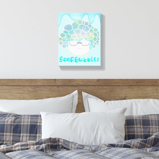 Soap Bubbles Canvas Afdruk (Insitu (Slaapkamer))