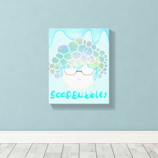 Soap Bubbles Canvas Afdruk (Insitu (Houten vloer))