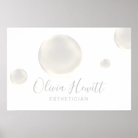 soap bubbles design poster (Voorkant)