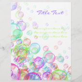Soap Bubbles Flyer (Voorkant)