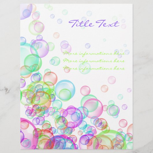 Soap Bubbles Flyer (Voorkant)