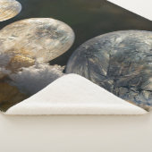 Soap Bubbles Ice Crystal Winter Foto, bevroren Sherpa Deken (3/4)