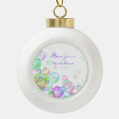 Soap Bubbles Keramische Bal Ornament (Voorkant)