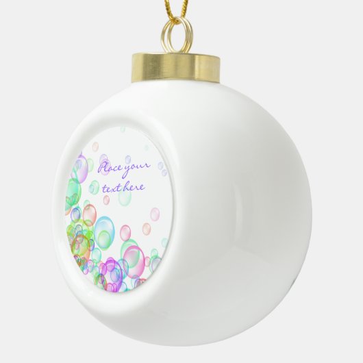 Soap Bubbles Keramische Bal Ornament (Rechts)