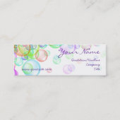 Soap Bubbles Mini Visitekaartje (Voorkant)