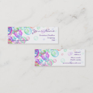 Soap Bubbles Mini Visitekaartje