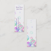 Soap Bubbles Mini Visitekaartje (Voorkant / Achterkant)