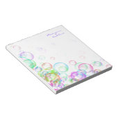 Soap Bubbles Notitieblok (Schuin)