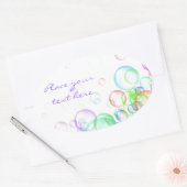 Soap Bubbles Ovale Sticker (Envelop)