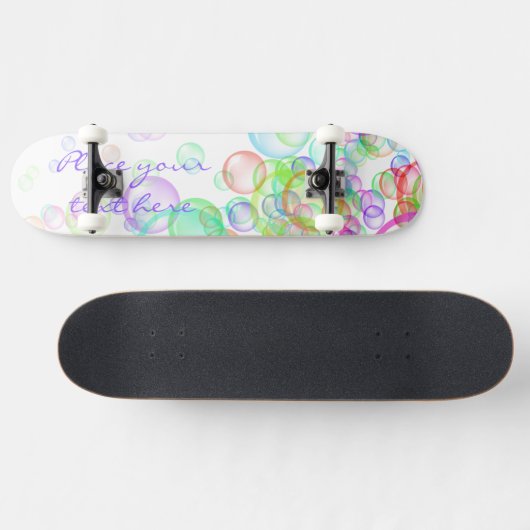 Soap Bubbles Persoonlijk Skateboard (Horizontaal)