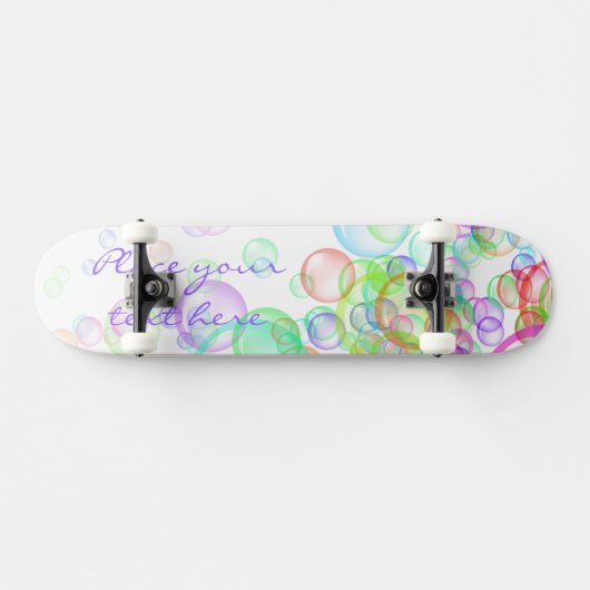 Soap Bubbles Persoonlijk Skateboard (Horizontaal)