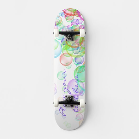Soap Bubbles Persoonlijk Skateboard (Voorkant)