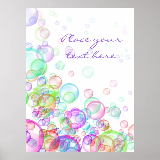 Soap Bubbles Poster (Voorkant)